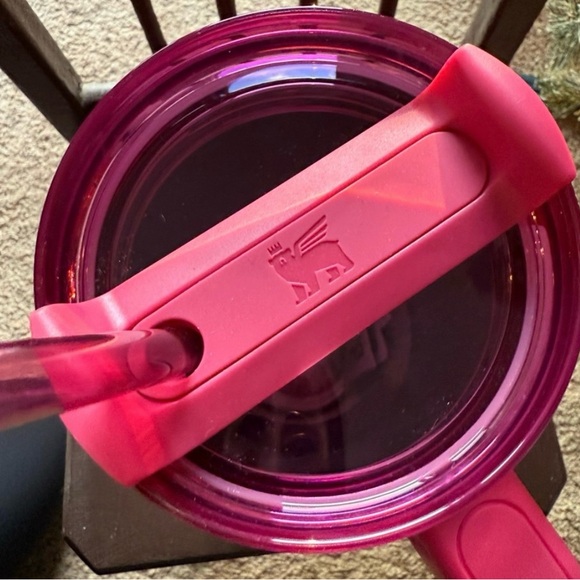 Yesss the SOLD OUT Berry Glitter 2024 Starbucks Stanley 40 oz Tumbler - Picture 5 of 10